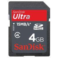 Card memorie Sandisk SDHC Ultra 4GB Class 4 - Pret | Preturi Card memorie Sandisk SDHC Ultra 4GB Class 4