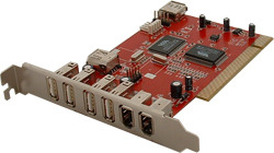 PCI card USB 2.0 & FireWire (IEEE 1394) cu 8 porturi YPI007 - Pret | Preturi PCI card USB 2.0 & FireWire (IEEE 1394) cu 8 porturi YPI007