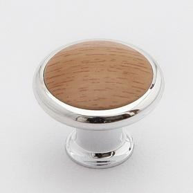 Buton crom lucios cu insertie fag inchis S 0391MT1HF31 - Pret | Preturi Buton crom lucios cu insertie fag inchis S 0391MT1HF31