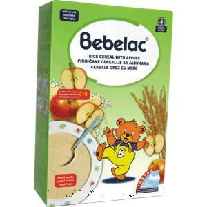 Bebelac Cereale fara Lapte Orez si Mere *200 gr - Pret | Preturi Bebelac Cereale fara Lapte Orez si Mere *200 gr