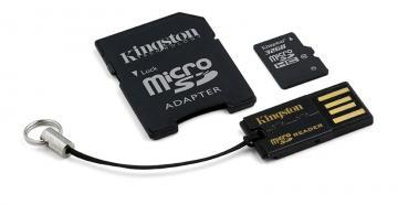 MICRO SECURE DIGITAL CARD 32GB SDHC clasa 10, Multi &amp; Mobility-Kit: SD adapter+ USB reader, Kingston MBLY10G2/32GB - Pret | Preturi MICRO SECURE DIGITAL CARD 32GB SDHC clasa 10, Multi &amp; Mobility-Kit: SD adapter+ USB reader, Kingston MBLY10G2/32GB