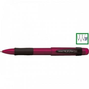 Pix cu doua culori / creion mecanic 0.5mm, cu rubber grip, PENAC Multi BBM - corp rubin - Pret | Preturi Pix cu doua culori / creion mecanic 0.5mm, cu rubber grip, PENAC Multi BBM - corp rubin
