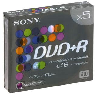 SONY DVD+R 16x, 4.7GB slim case 5buc - Pret | Preturi SONY DVD+R 16x, 4.7GB slim case 5buc