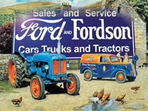 Ford and Fordson Tractor, Metal Sign - Pret | Preturi Ford and Fordson Tractor, Metal Sign