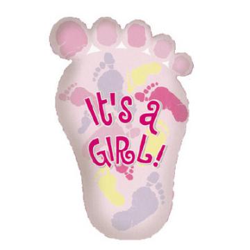 Balon folie Footprint Girl - Pret | Preturi Balon folie Footprint Girl