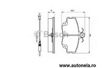 Set placute frana Bosch Autonela.ro - Pret | Preturi Set placute frana Bosch Autonela.ro