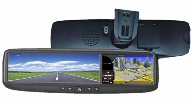 Carkit Bluetooth, oglinda retrovizoare cu GPS iGO8 si bluetooth - Pret | Preturi Carkit Bluetooth, oglinda retrovizoare cu GPS iGO8 si bluetooth