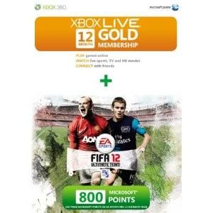 Cartela preplatita Xbox LIVE GOLD 3 12 luni + 800 puncte FIFA 12 - Pret | Preturi Cartela preplatita Xbox LIVE GOLD 3 12 luni + 800 puncte FIFA 12
