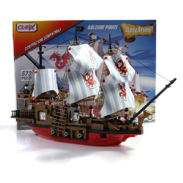 CUBIX Aventura: Corabia Piratilor, 579 buc, 4ani+ - Pret | Preturi CUBIX Aventura: Corabia Piratilor, 579 buc, 4ani+