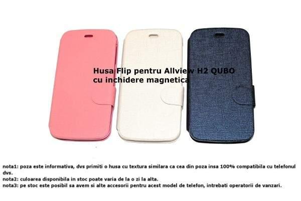 husa flip book wt4h2qfbm Allview H2 QUBO cu inchidere magnetica - Pret | Preturi husa flip book wt4h2qfbm Allview H2 QUBO cu inchidere magnetica