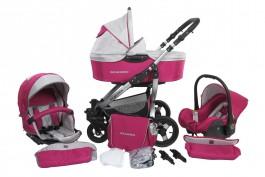 Carucior 3 In1 Scaun Auto Paptut Fucsia+ Sur - Pret | Preturi Carucior 3 In1 Scaun Auto Paptut Fucsia+ Sur