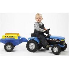 Tractor pentru copii cu Pedale Farm Albastru - Pret | Preturi Tractor pentru copii cu Pedale Farm Albastru