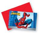 6 invitatii de petrecere pentru copii SPIDERMAN - Pret | Preturi 6 invitatii de petrecere pentru copii SPIDERMAN