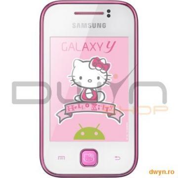 Samsung S5360 Galaxy Y Pure White Hello Kitty - Pret | Preturi Samsung S5360 Galaxy Y Pure White Hello Kitty