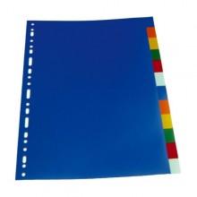 Separatoare plastic color, A4, EXITON - 10 cul/set - Pret | Preturi Separatoare plastic color, A4, EXITON - 10 cul/set