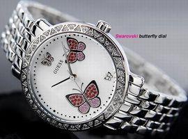 Ceas GUESS SWAROVSKI Pink BUTTERFLY G86014L - Pret | Preturi Ceas GUESS SWAROVSKI Pink BUTTERFLY G86014L