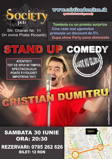 Stand Up Comedy 30 Iunie 2012 Bucuresti Society Pub - Pret | Preturi Stand Up Comedy 30 Iunie 2012 Bucuresti Society Pub
