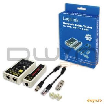 Set testare cablu retea, RJ45 / RJ11 / RJ12, BNC, Logilink "WZ0015" - Pret | Preturi Set testare cablu retea, RJ45 / RJ11 / RJ12, BNC, Logilink "WZ0015"