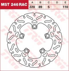 MST246 RAC - disc de frana racing TRW Lucas - spate - Pret | Preturi MST246 RAC - disc de frana racing TRW Lucas - spate