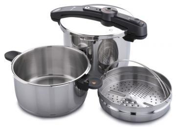 Oala sub presiune - FAGOR CHEF 4+6R Set 4 piese Oale Cos multifunctional - Pret | Preturi Oala sub presiune - FAGOR CHEF 4+6R Set 4 piese Oale Cos multifunctional