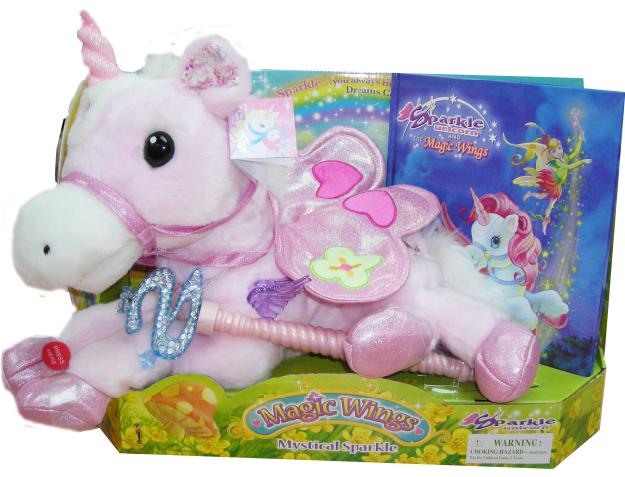 Sparkle unicorn cu carte si bagheta - Pret | Preturi Sparkle unicorn cu carte si bagheta