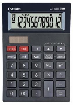 Calculator de birou 12 digiti, dual power, Canon AS-120R - Pret | Preturi Calculator de birou 12 digiti, dual power, Canon AS-120R