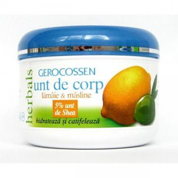 Gerocossen Herbals Unt de Corp cu Masline, Lamaie, Unt de Shea 250ml - Pret | Preturi Gerocossen Herbals Unt de Corp cu Masline, Lamaie, Unt de Shea 250ml