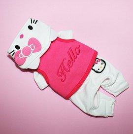 Costum catei Hello Kitty Jumpsuit - Pret | Preturi Costum catei Hello Kitty Jumpsuit