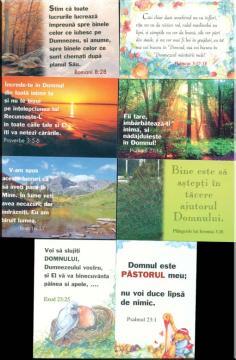 Set S8AU - carduri versete biblice - Pret | Preturi Set S8AU - carduri versete biblice