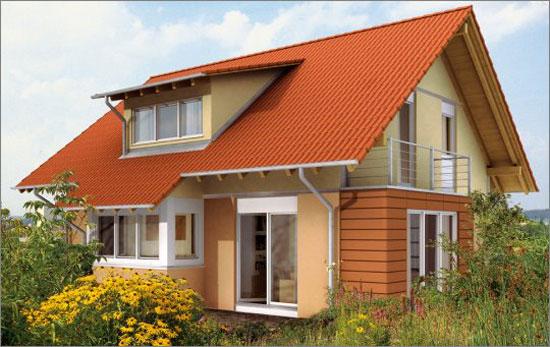 Casa pe structura din lemn 105m/2 - 36750 euro - Pret | Preturi Casa pe structura din lemn 105m/2 - 36750 euro