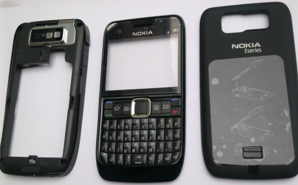 Carcasa nokia e63 black ( neagra ) originala completa - Pret | Preturi Carcasa nokia e63 black ( neagra ) originala completa