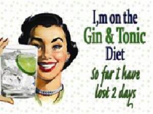 Gin and Tonic Diet, Metal Sign - Pret | Preturi Gin and Tonic Diet, Metal Sign