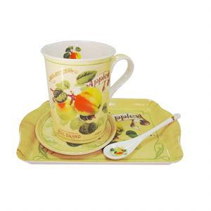 Set servire ceai / cafea 4 piese - Pret | Preturi Set servire ceai / cafea 4 piese