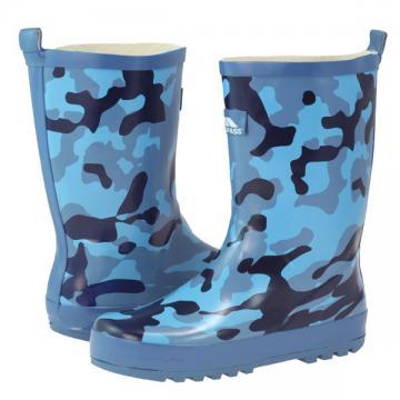 Cizme cauciuc baieti Trespass Action blue camo - Pret | Preturi Cizme cauciuc baieti Trespass Action blue camo