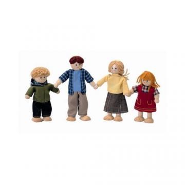 Plan Toys - Familie de Papusi din Lemn - Pret | Preturi Plan Toys - Familie de Papusi din Lemn