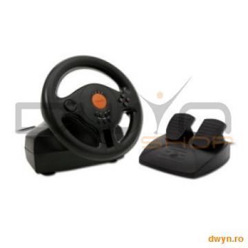CANYON Wired Steering Wheel, Black, Retail (22x22cm) - Pret | Preturi CANYON Wired Steering Wheel, Black, Retail (22x22cm)