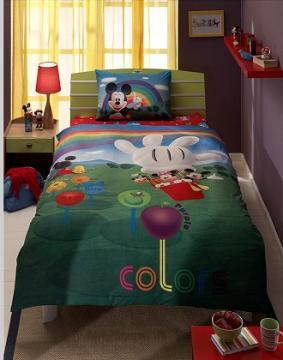 Tac - Lenjerie pat pentru copii Mickey Mouse Club House Colors - Pret | Preturi Tac - Lenjerie pat pentru copii Mickey Mouse Club House Colors
