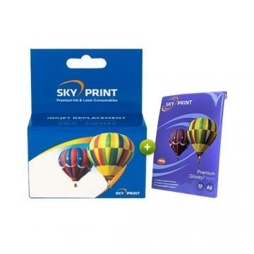 Rezerva inkjet SkyPrint echivalent cu EPSON, T0801, SKY-T0801 - BLISTER - Pret | Preturi Rezerva inkjet SkyPrint echivalent cu EPSON, T0801, SKY-T0801 - BLISTER