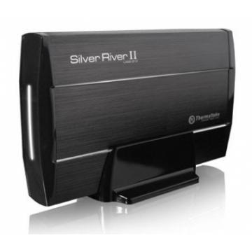 Thermaltake Silver River II Black 3.5Â” USB 2.0 External HDD Enclosure, structura din aluminiu pentru - Pret | Preturi Thermaltake Silver River II Black 3.5Â” USB 2.0 External HDD Enclosure, structura din aluminiu pentru