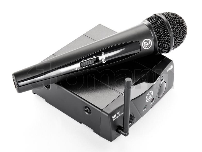 Vand microfon wireless(fara fir), pentru vocal, AKG WMS 40 MINI VOCAL, model cu o antena - Pret | Preturi Vand microfon wireless(fara fir), pentru vocal, AKG WMS 40 MINI VOCAL, model cu o antena