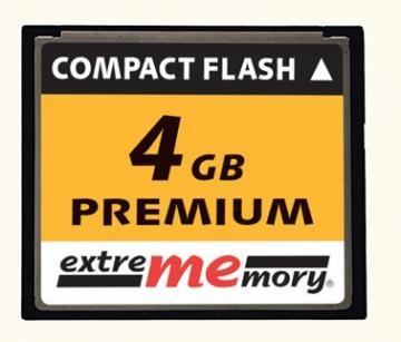 Card de memorie Compact Flash 4GB Extrememory PREMIUM 60x Blister - Pret | Preturi Card de memorie Compact Flash 4GB Extrememory PREMIUM 60x Blister