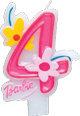 Lumanare de tort cifra 4 BARBIE FLOWER - Pret | Preturi Lumanare de tort cifra 4 BARBIE FLOWER