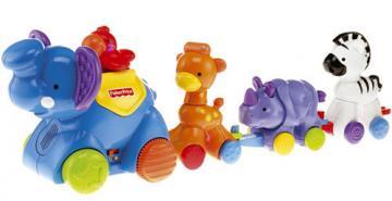 Fisher-Price - Parada animalelor "apasa si mergi" - Pret | Preturi Fisher-Price - Parada animalelor "apasa si mergi"