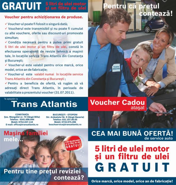 Oferta Promotionala TransAtlantis - Pret | Preturi Oferta Promotionala TransAtlantis