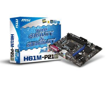 Placa de baza MSI H61M-P21 (B3) socket LGA1155 - Pret | Preturi Placa de baza MSI H61M-P21 (B3) socket LGA1155