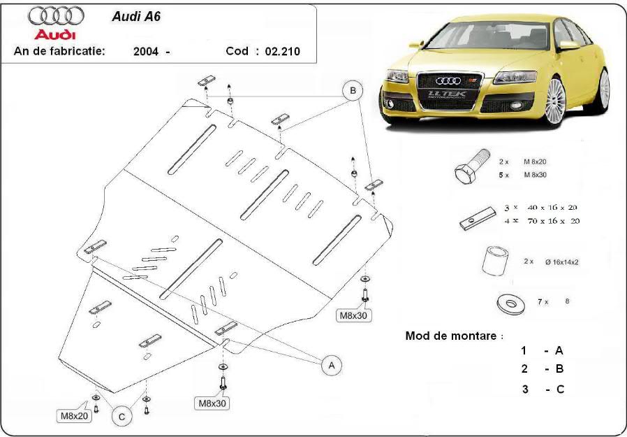 Scut motor metalic Audi A6 - Pret | Preturi Scut motor metalic Audi A6