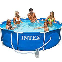 Vand piscina INTEX cu rama metalica - Pret | Preturi Vand piscina INTEX cu rama metalica