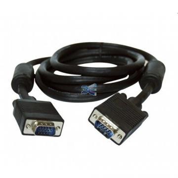 Cablu Monitor SVGA HD15 Tata/Tata, 10m, Negru - Pret | Preturi Cablu Monitor SVGA HD15 Tata/Tata, 10m, Negru