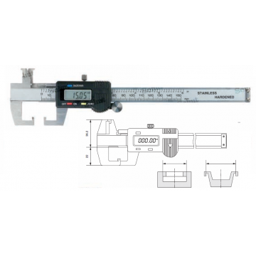 Subler digital cu ciocuri de masura speciale 0-150 mm - Pret | Preturi Subler digital cu ciocuri de masura speciale 0-150 mm