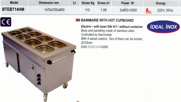 Bain Marie cu dulap incalzit- CLR.121.BTEB 714HM - Pret | Preturi Bain Marie cu dulap incalzit- CLR.121.BTEB 714HM